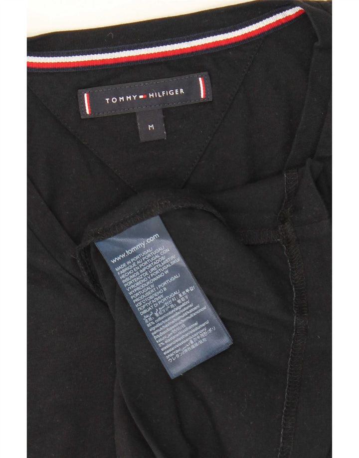 T-shirt da uomo Tommy Hilfiger Top in cotone nero medio