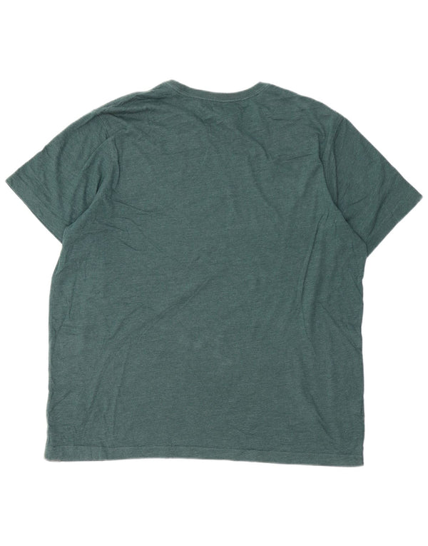 T-shirt grafica da uomo EDDIE BAUER Top XL in cotone verde