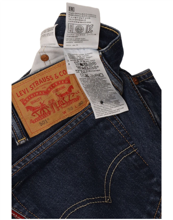 Jeans dritti da uomo Levi's 501 vestibilità regolare W38 L30 cotone blu