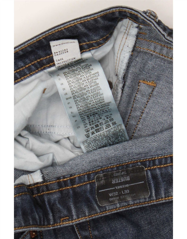 Jeans da uomo Diesel Buster affusolati W32 L30 Lyocell blu