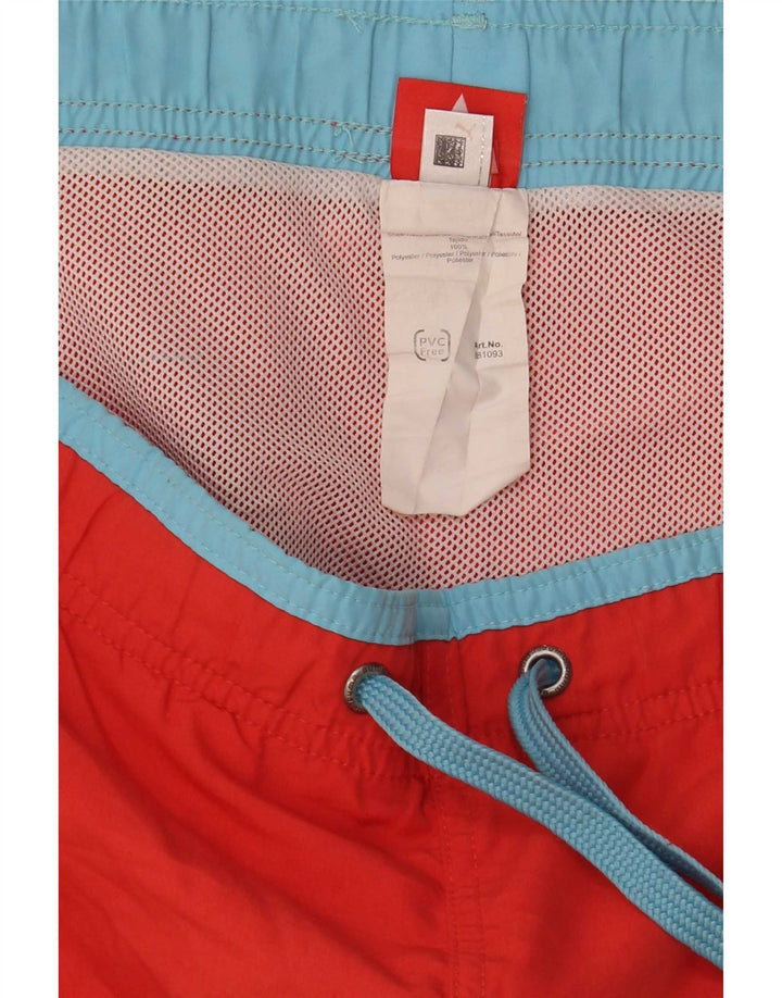 Pantaloncini da bagno grafici da uomo Puma grandi rossi in poliestere