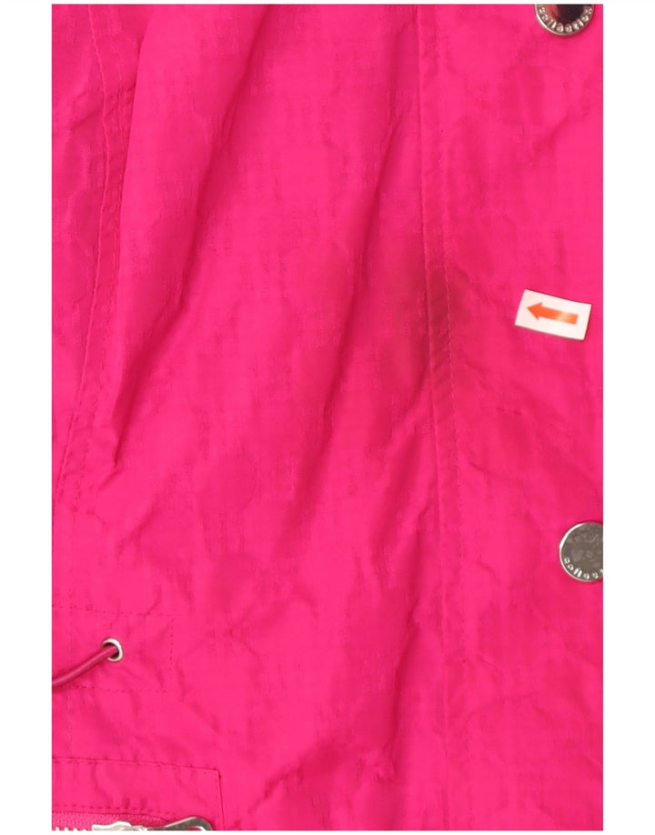 Giacca antipioggia con cappuccio da donna Marks & Spencer UK 18 XL poliestere rosa