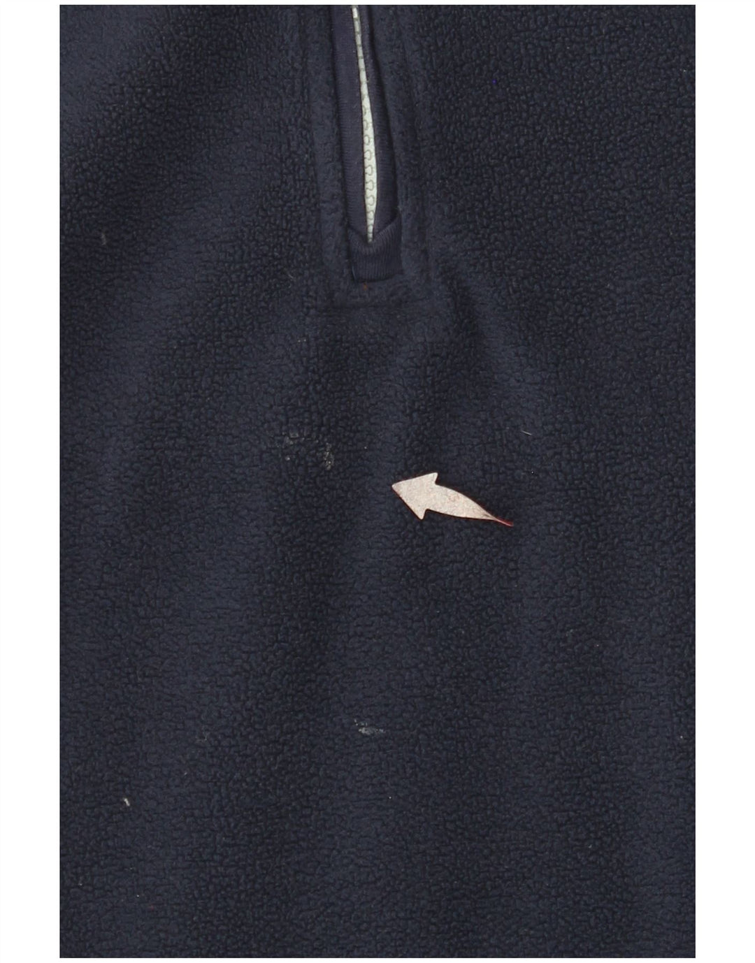 WEIRD FISH Maglione in pile oversize da donna con collo e zip UK 18 XL Blu navy