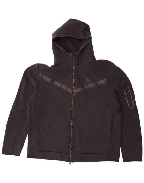 Felpa con cappuccio e zip Nike da uomo XL nera