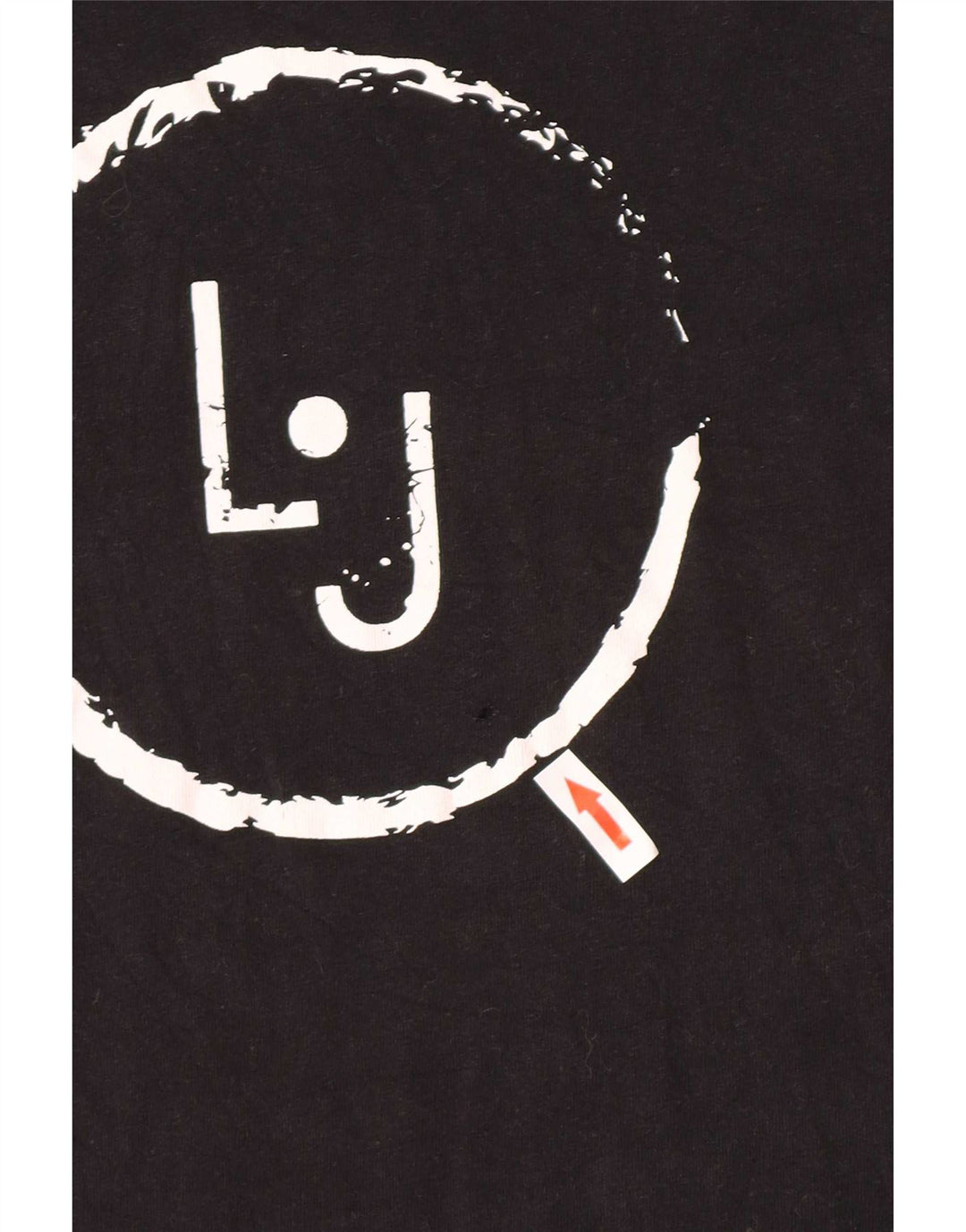 T-shirt grafica da uomo Liu Jo Top piccola in cotone nero