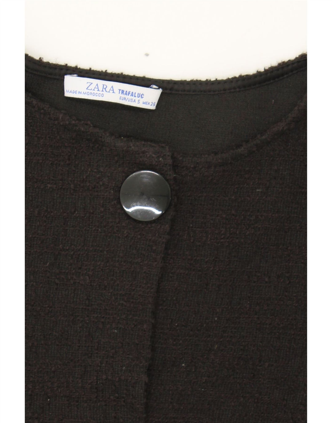 ZARA Womens Short Sleeves Shift Dress UK 10 Small Black Polyester Vintage Zara and Second-Hand Zara from Messina Hembry 