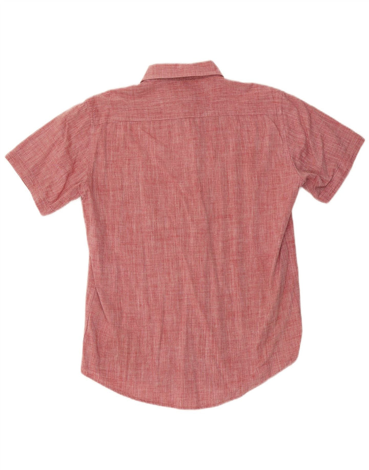 Camicia Carrera da uomo a maniche corte, vestibilità regolare, grande, in cotone chiazzato rosso