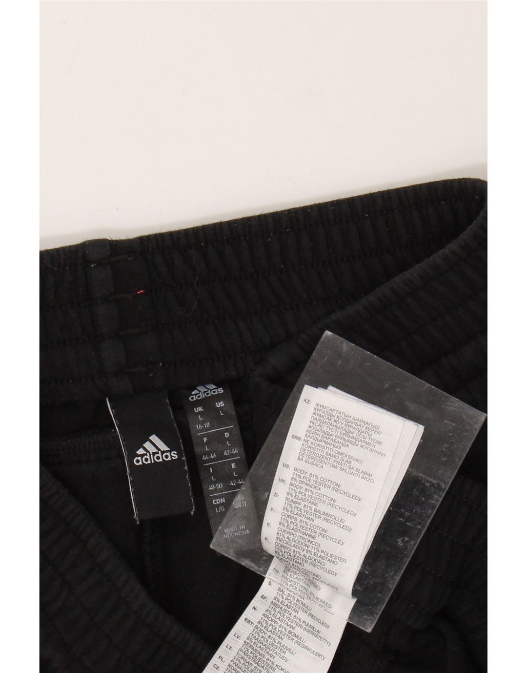 Pantaloni da tuta da donna ADIDAS UK 16/18 grandi cotone nero