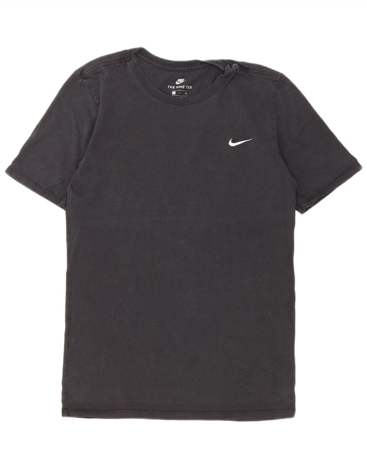 T-shirt Nike da uomo dal taglio atletico, piccola, in cotone nero