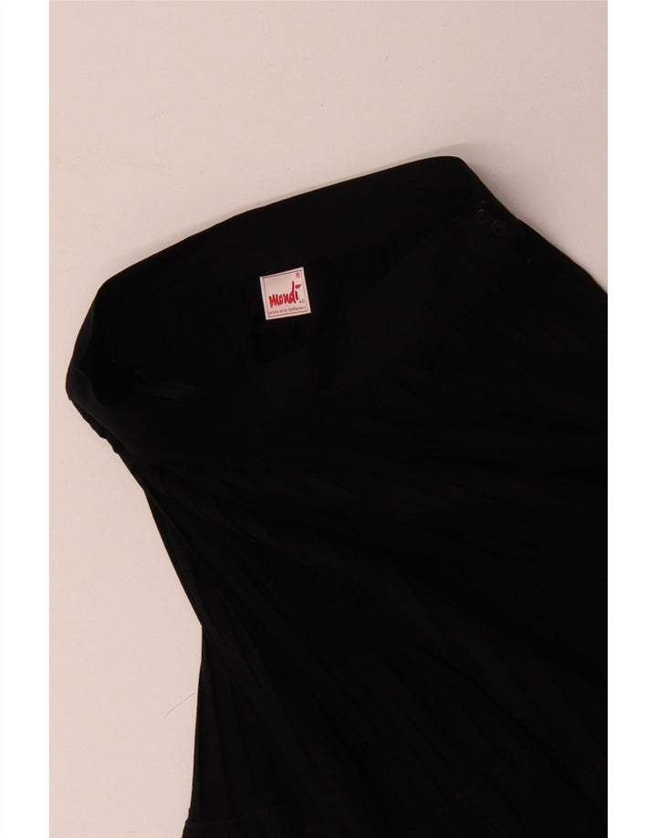 Gonna a pieghe da donna MONDI EU 40 media W28 cotone nero