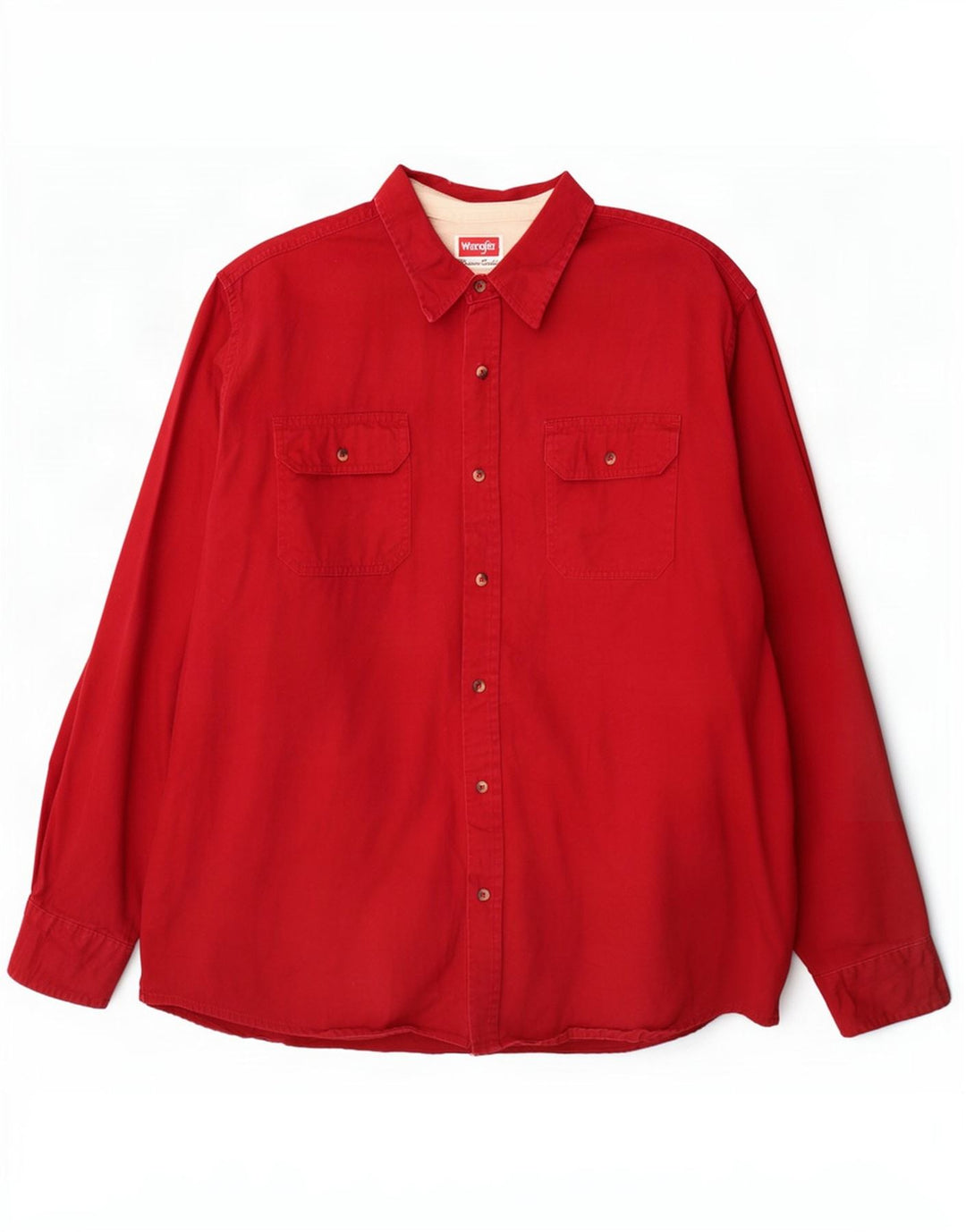 Camicia da uomo Wrangler XL in cotone rosso