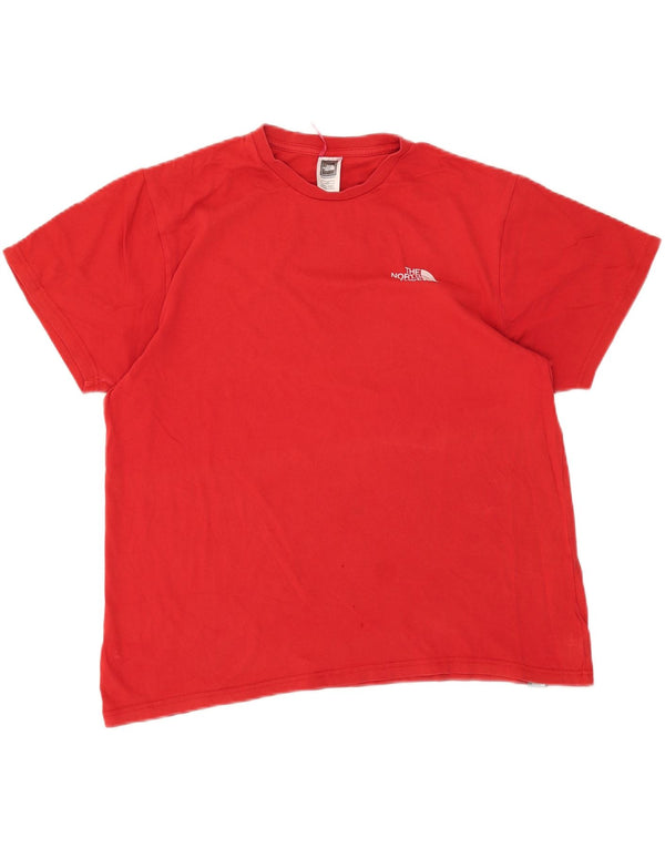 T-shirt grafica da uomo The North Face Top grande in cotone rosso