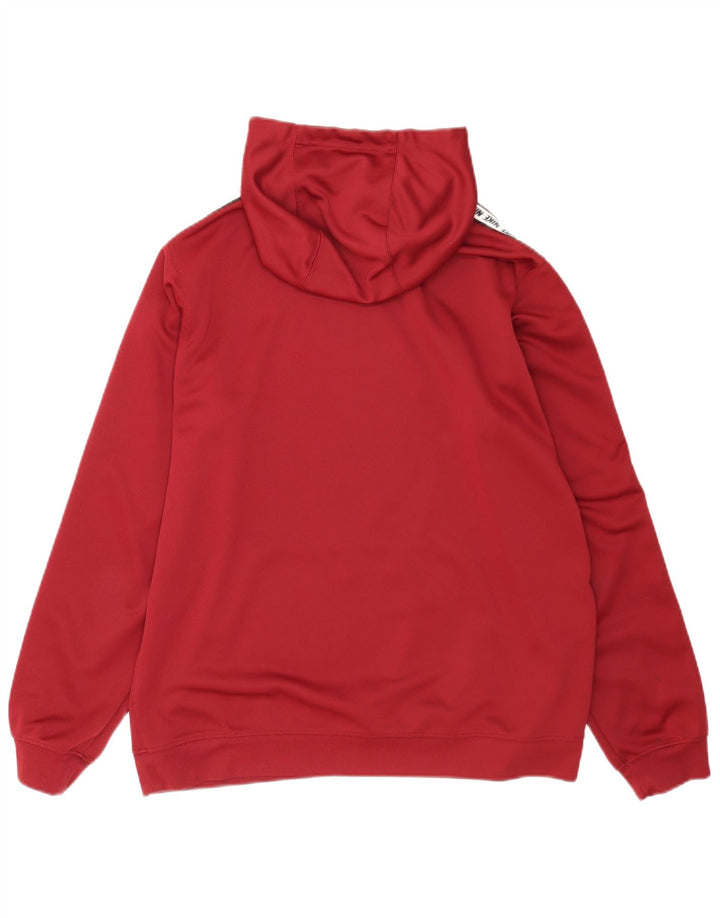 Felpa con cappuccio grafica Nike da uomo, grande, in poliestere bordeaux