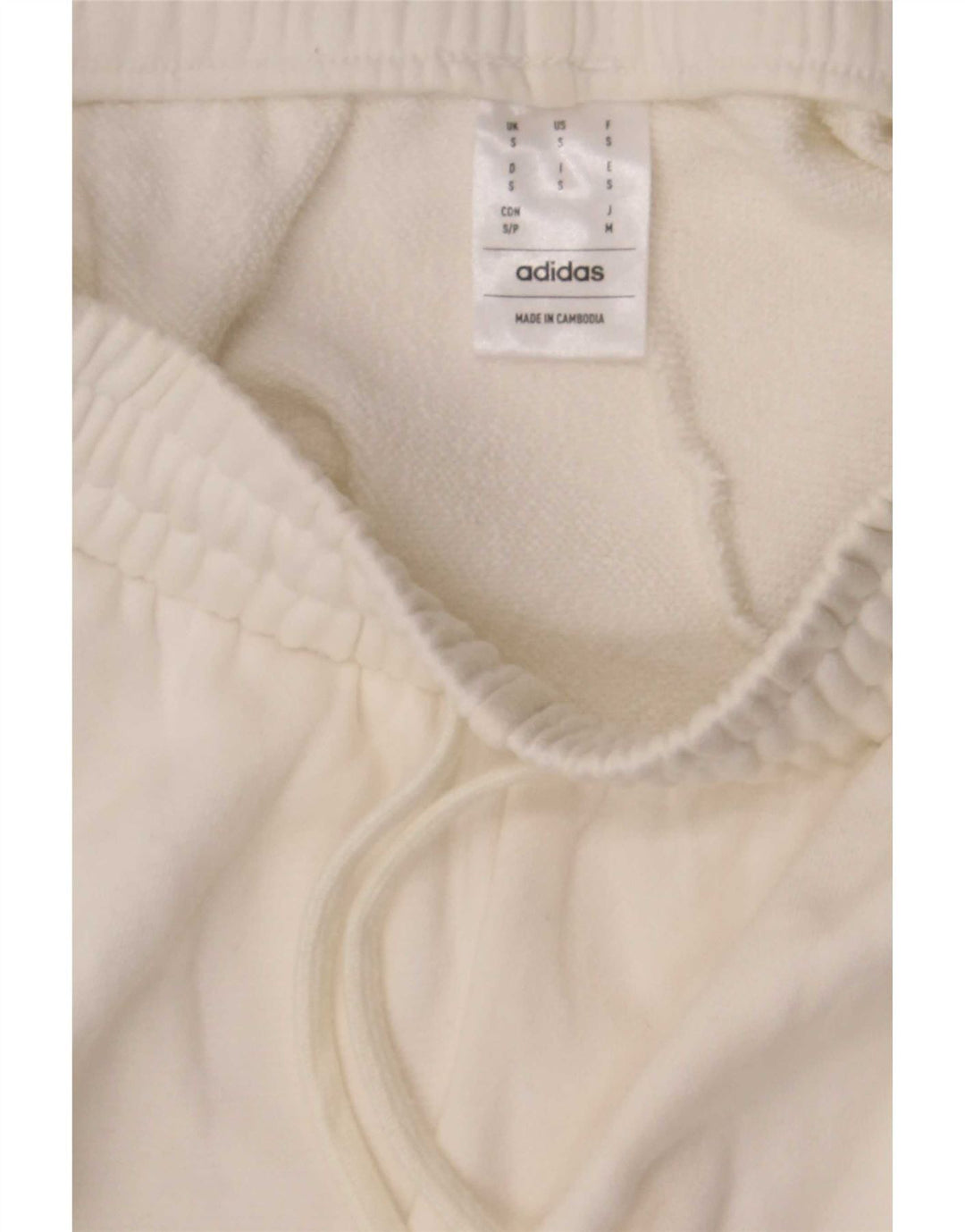 Pantaloncini sportivi Adidas da donna UK 8 piccoli in cotone bianco