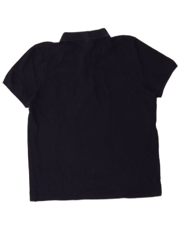 Polo da uomo Fila Large in cotone blu navy