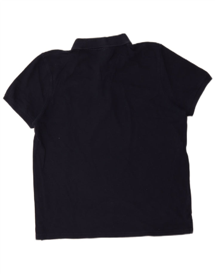 Polo da uomo Fila Large in cotone blu navy