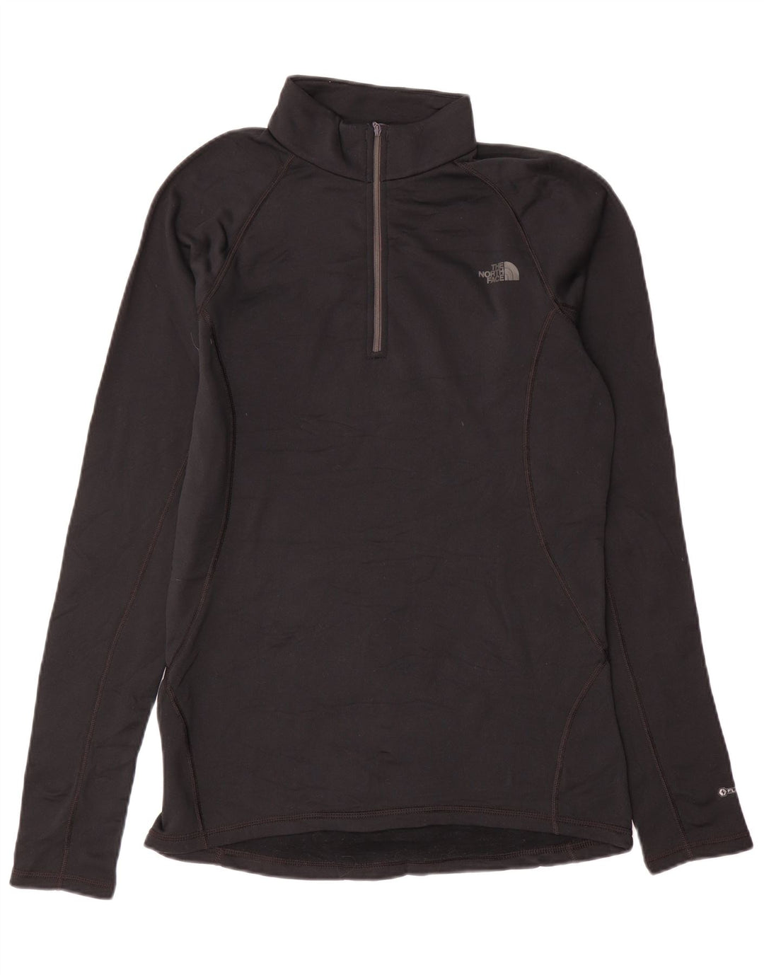 The North Face Maglia da uomo con vestibilità regolare, collo con zip, manica lunga, colore nero medio