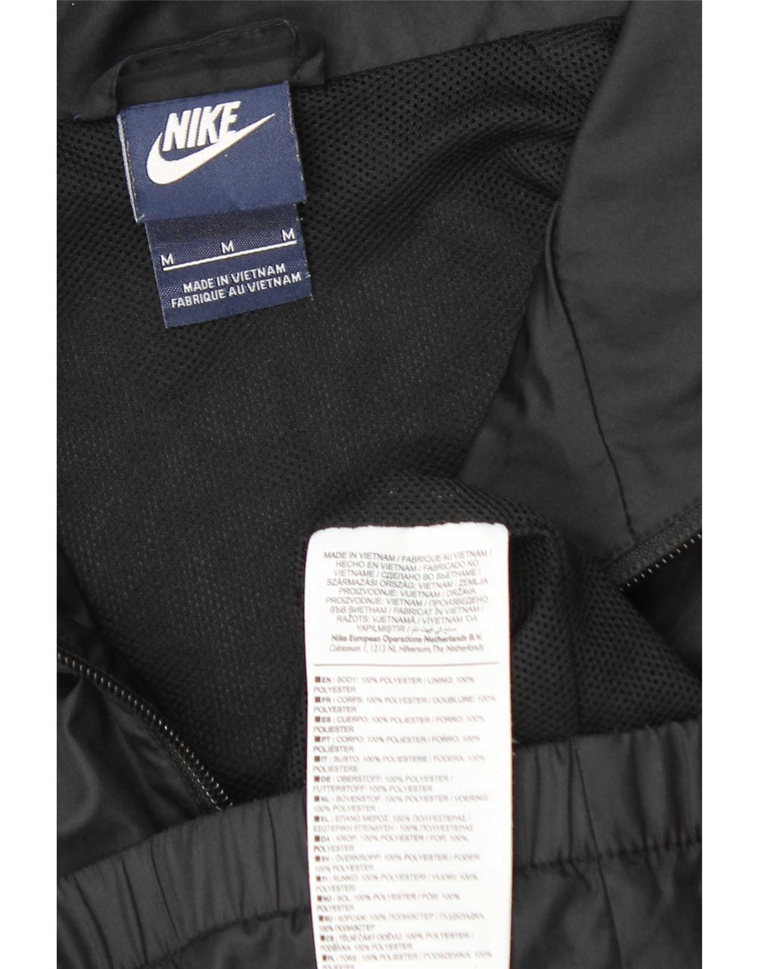 Giacca antipioggia da uomo Nike UK 38 medio nero poliestere