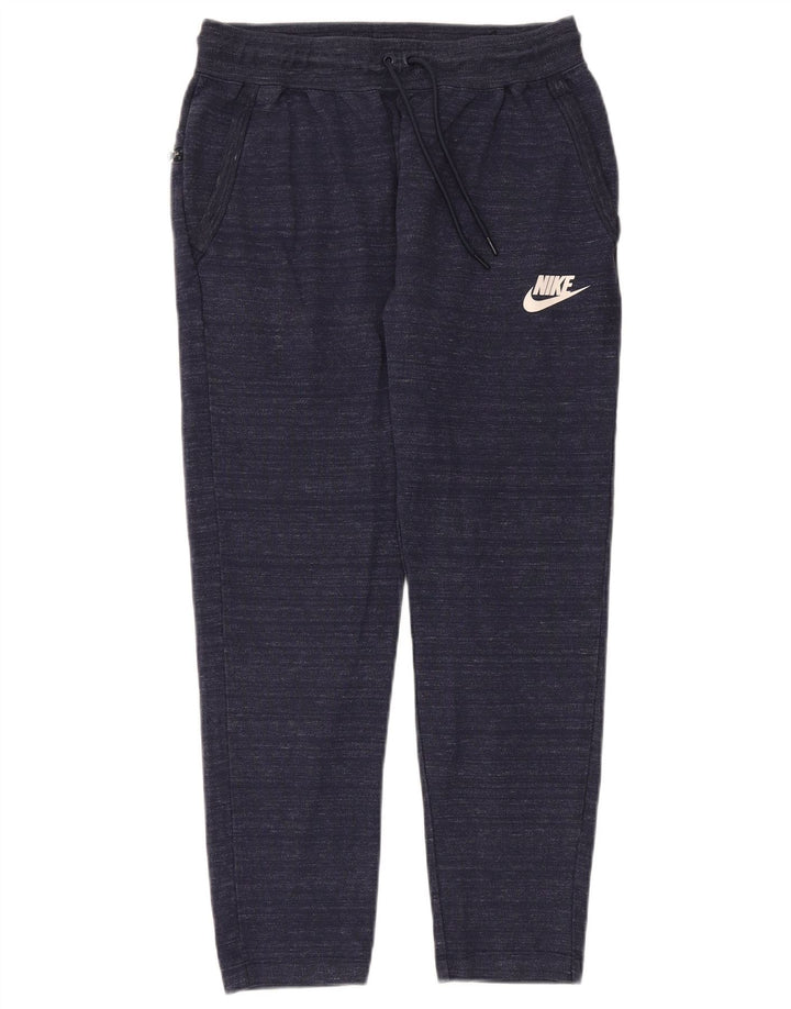 Pantaloni da tuta da uomo Nike Large in cotone screziato blu navy