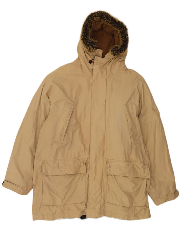 Giacca Parka con cappuccio da uomo Timberland UK 40 Large Beige Nylon