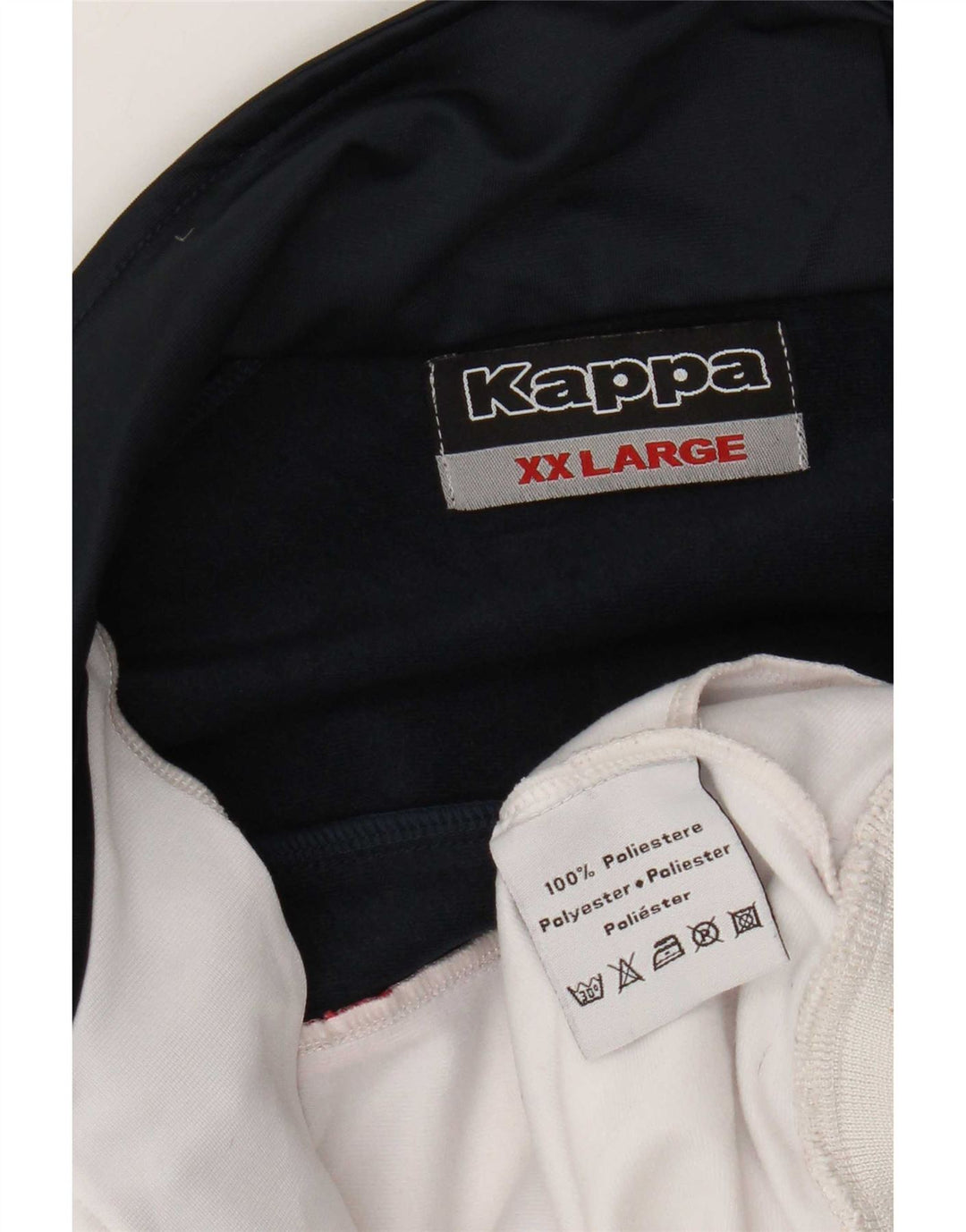 Giacca da tuta da uomo Kappa 2XL Poliestere color block bianco