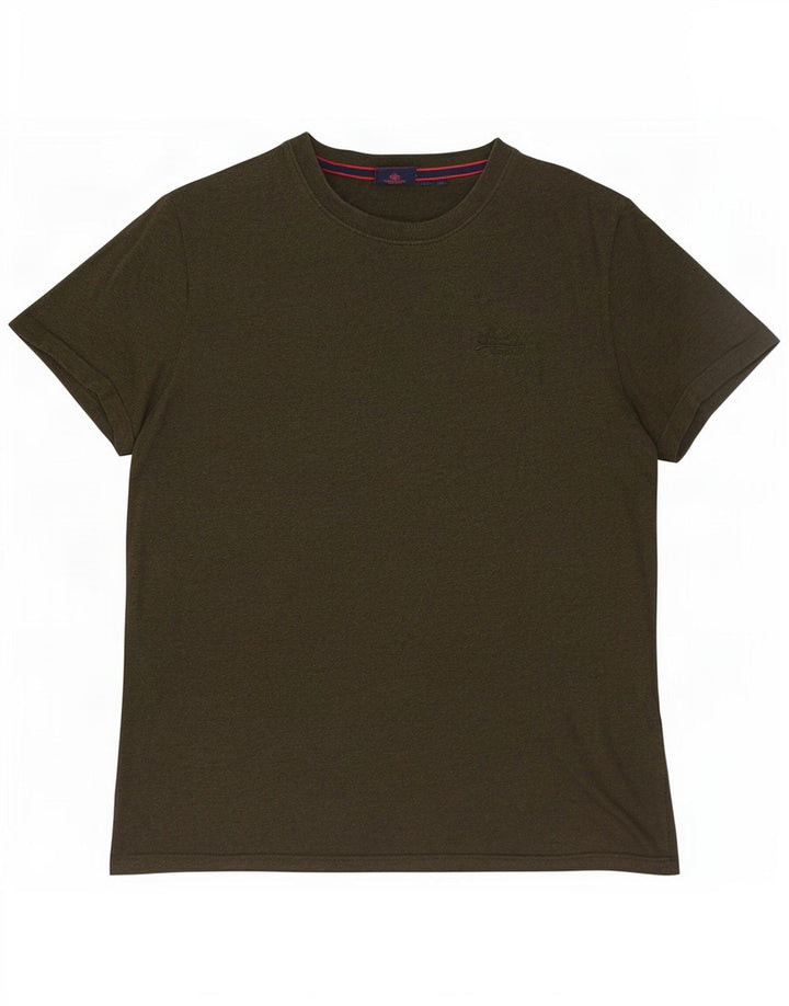 T-shirt da uomo Superdry Top XL in cotone kaki
