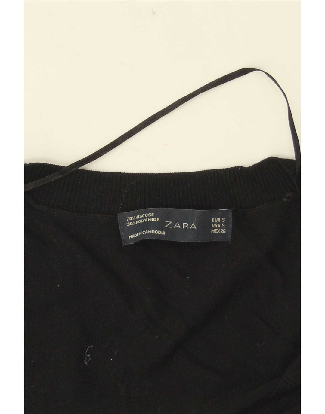 Canotta canotta da donna Zara UK 10 piccola nera