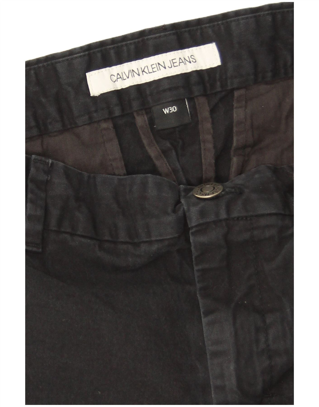 Pantaloncini chino da uomo Calvin Klein W30 cotone blu navy medio