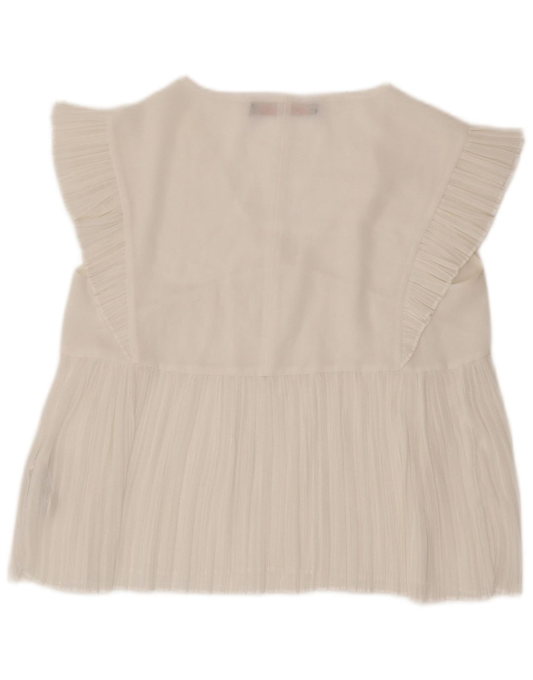 Camicetta Zara Trafaluc da donna Top UK 10 Small Poliestere bianco