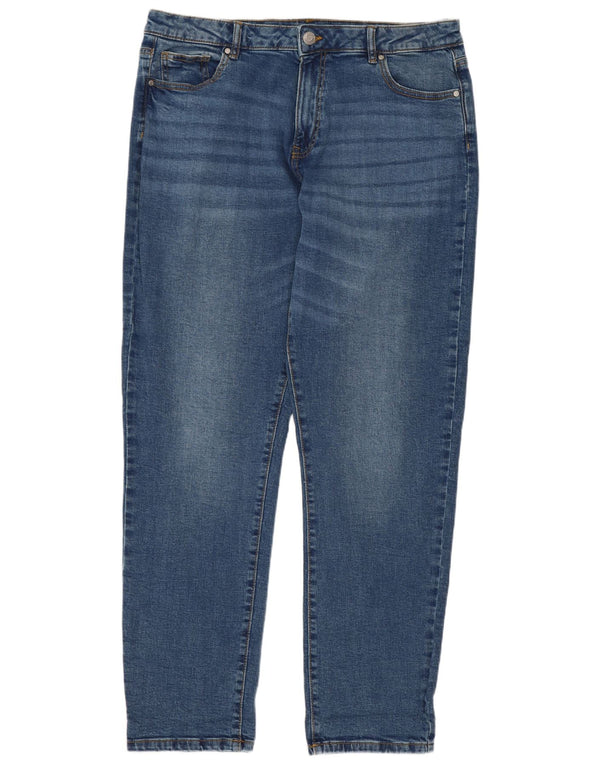 Jeans slim da donna M&Co UK 16 Large W34 L30 Cotone blu