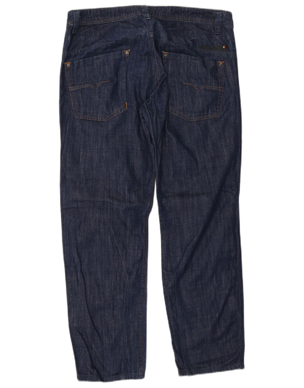 Jeans dritti da uomo DIESEL W34 L29 cotone blu navy