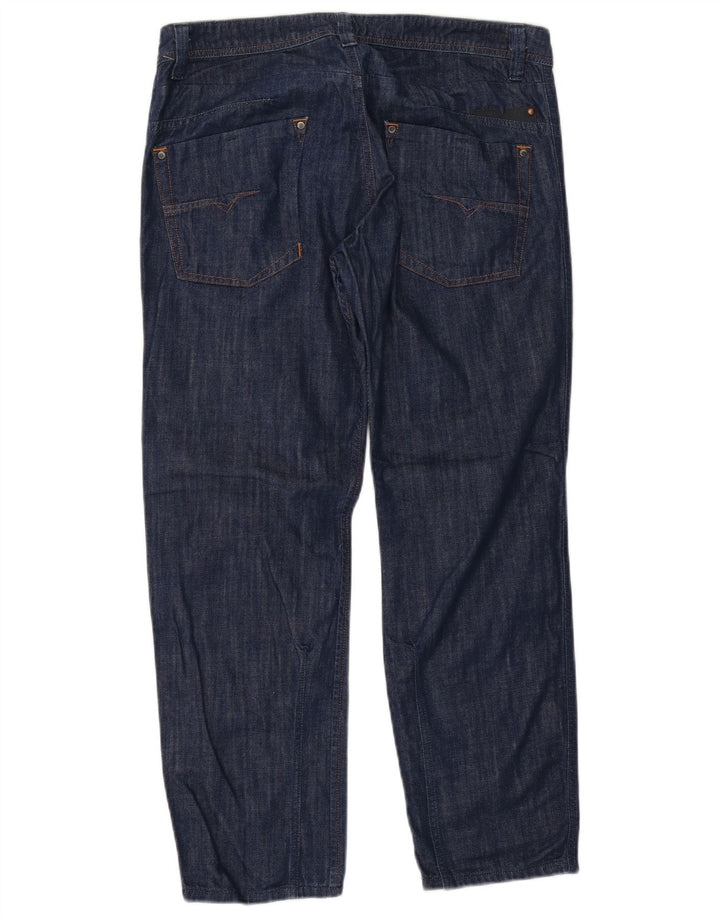 Jeans dritti da uomo DIESEL W34 L29 cotone blu navy
