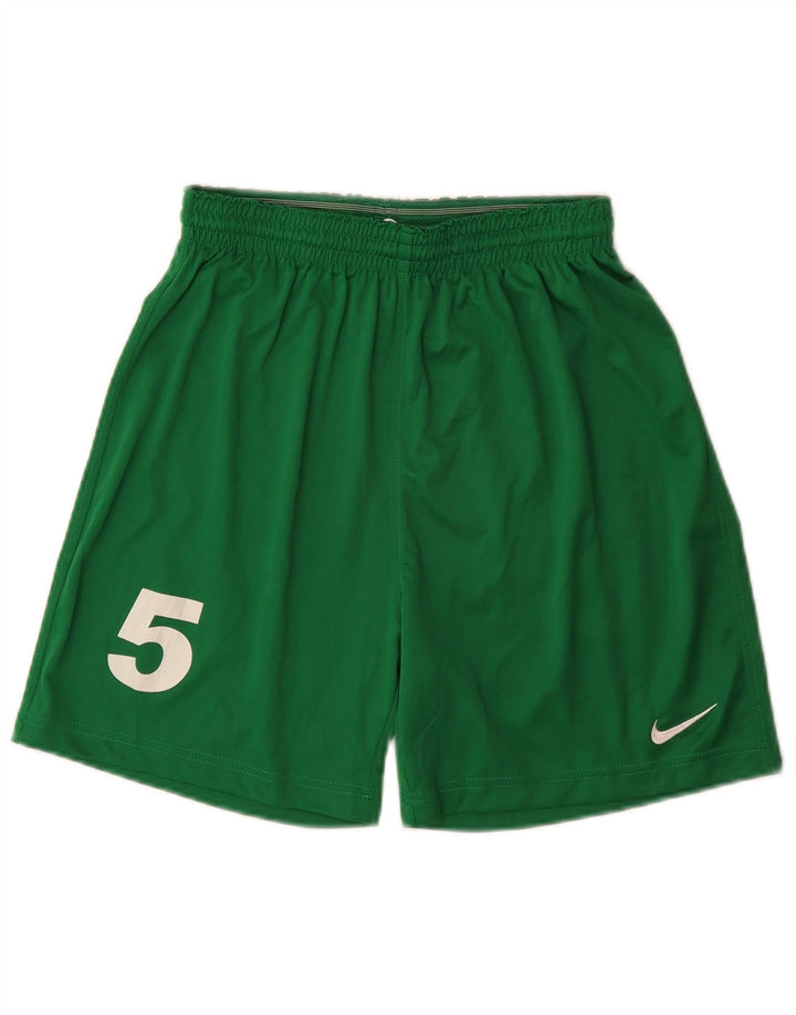 Pantaloncini sportivi grafici Nike da uomo in poliestere verde medio