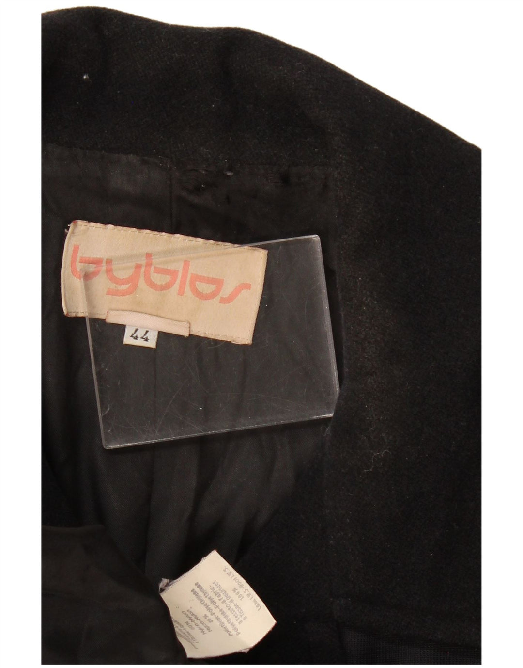 Cappotto Donna Byblos IT 44 Medio Nero Lana