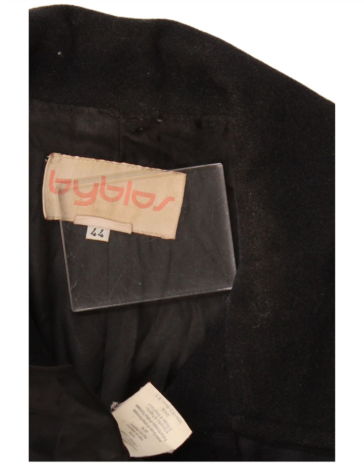 Cappotto Donna Byblos IT 44 Medio Nero Lana
