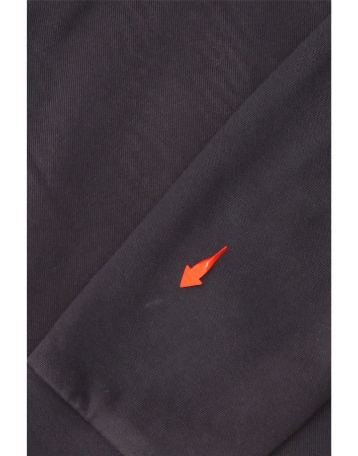 Maglione con cappuccio e zip da uomo ADIDAS piccolo in cotone blu navy