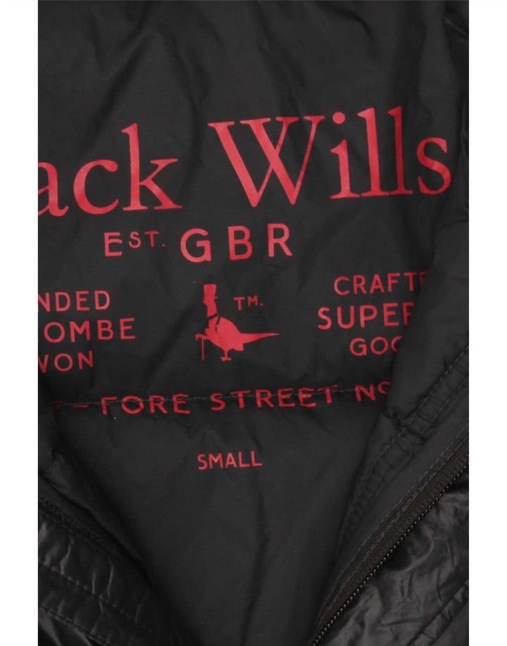 Gilet imbottito da uomo Jack Wills UK 36 piccolo nero in poliammide