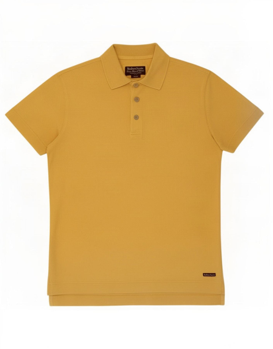 Polo da uomo Marlboro Classics grande in cotone giallo