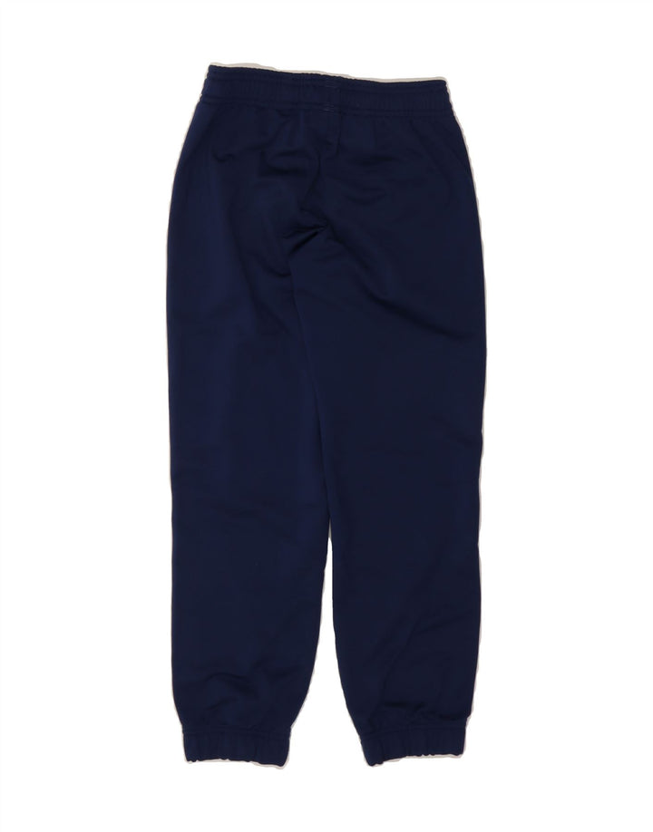 ADIDAS Boys Tracksuit Trousers Joggers 7-8 Years  Navy Blue Polyester Vintage Adidas and Second-Hand Adidas from Messina Hembry 