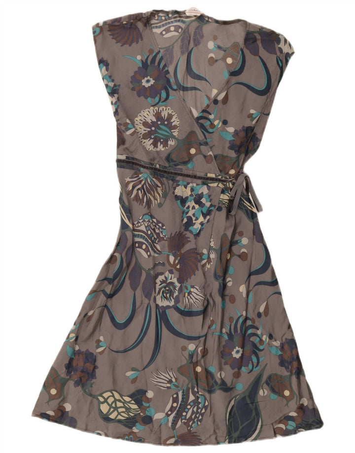 Abito avvolgente da donna Max & Co. UK 8 piccolo grigio floreale
