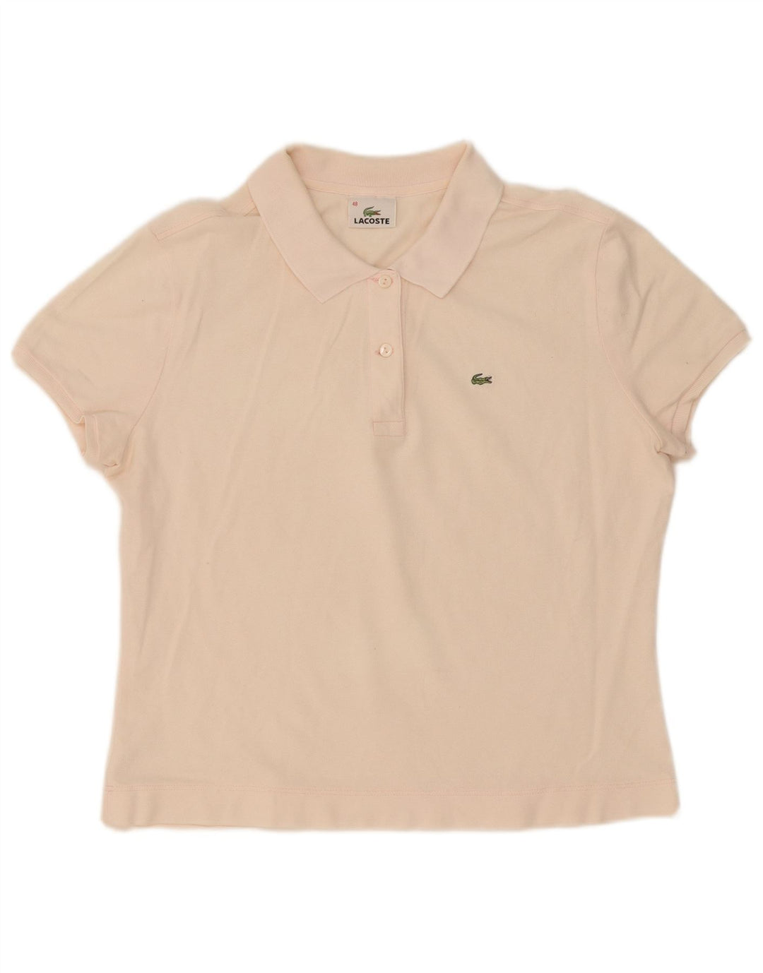 Polo da donna Lacoste taglia 48 XL in cotone rosa
