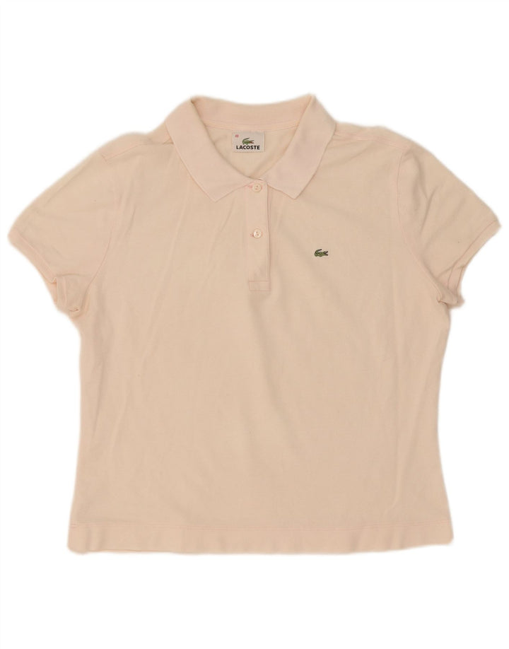 Polo da donna Lacoste taglia 48 XL in cotone rosa