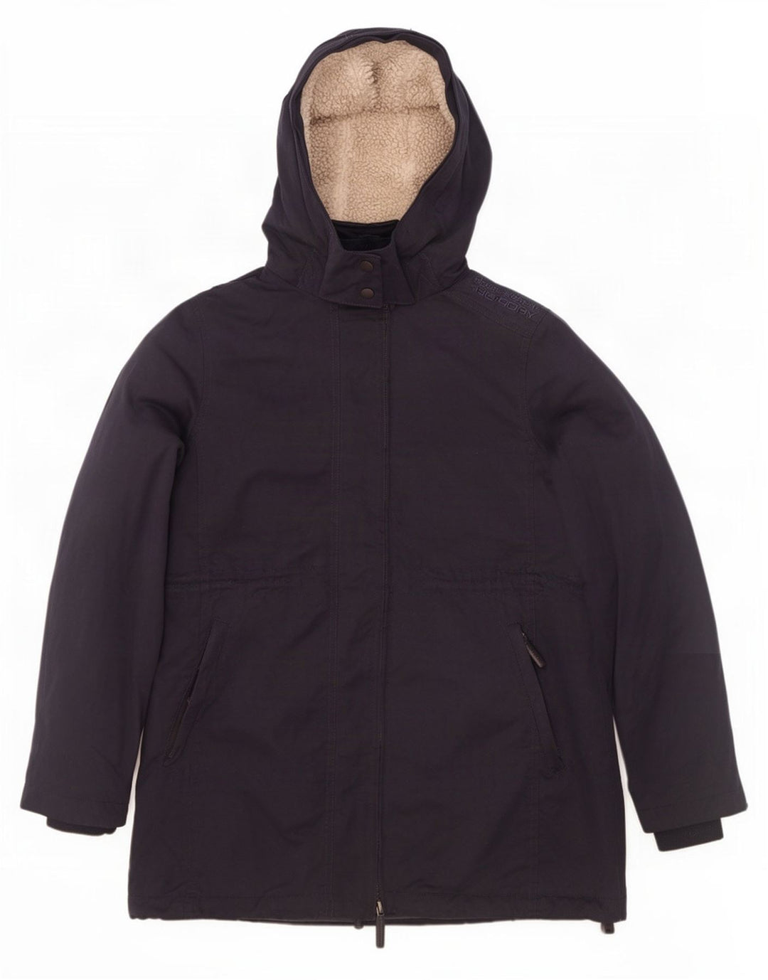 Giacca parka da uomo con cappuccio alto Superdry UK 42 XL poliestere blu navy