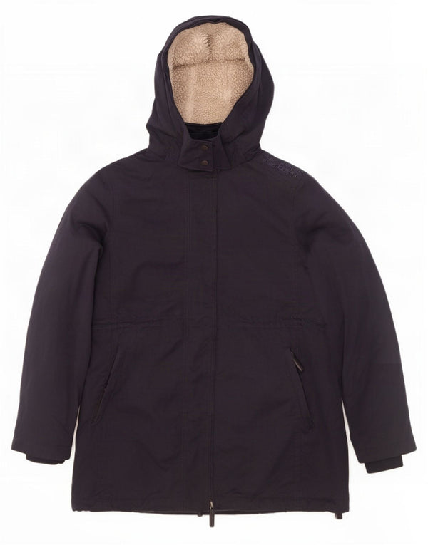 Giacca parka da uomo con cappuccio alto Superdry UK 42 XL poliestere blu navy