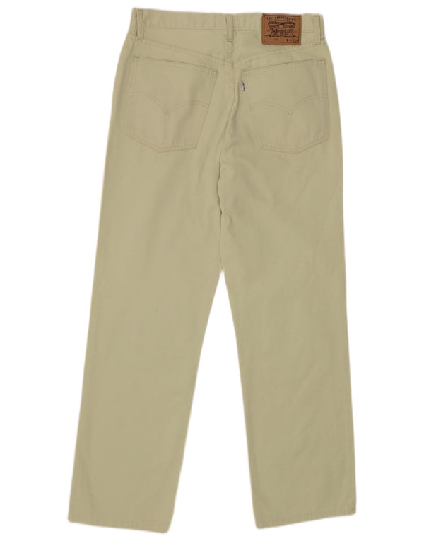Levi's Uomo 471 Pantaloni casual dritti W34 L30 Cotone verde