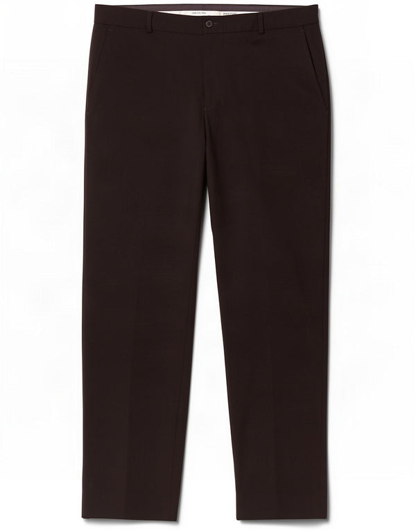 Pantaloni chino dritti da uomo Emporio Armani IT 52 XL W36 L33 Lana nera