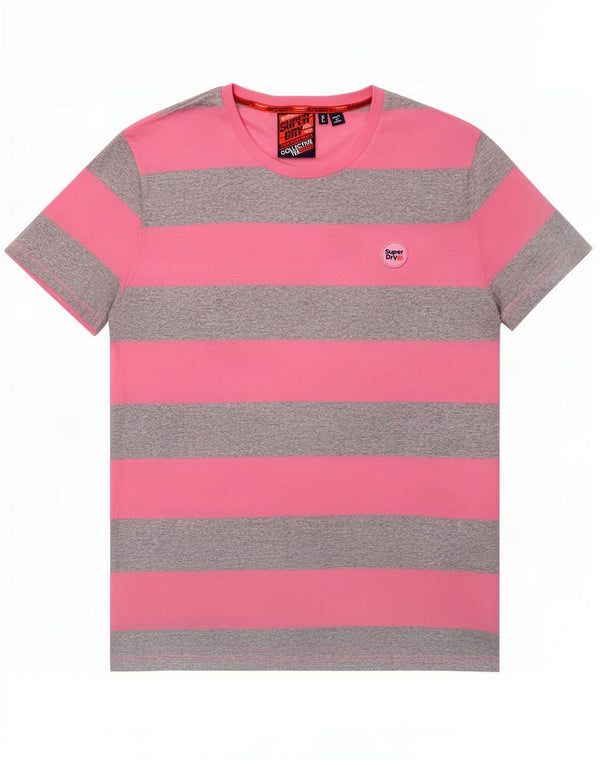 T-shirt da uomo Superdry Top XL a righe rosa