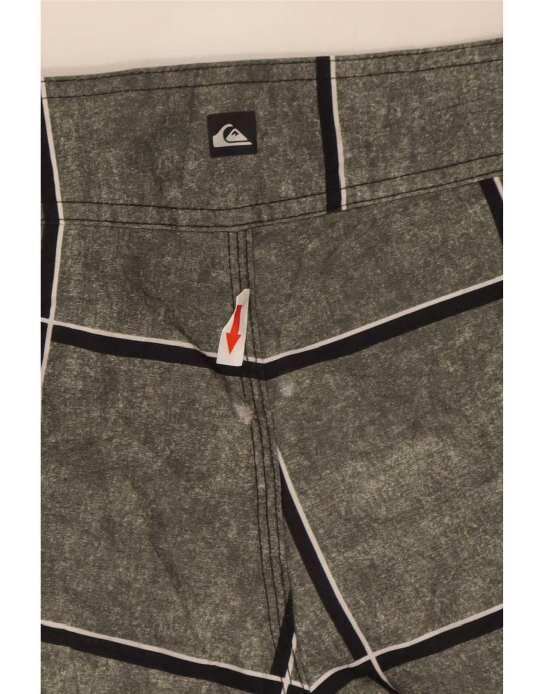Pantaloncini da bagno da uomo Quiksilver Small Grey Check in poliacrilico