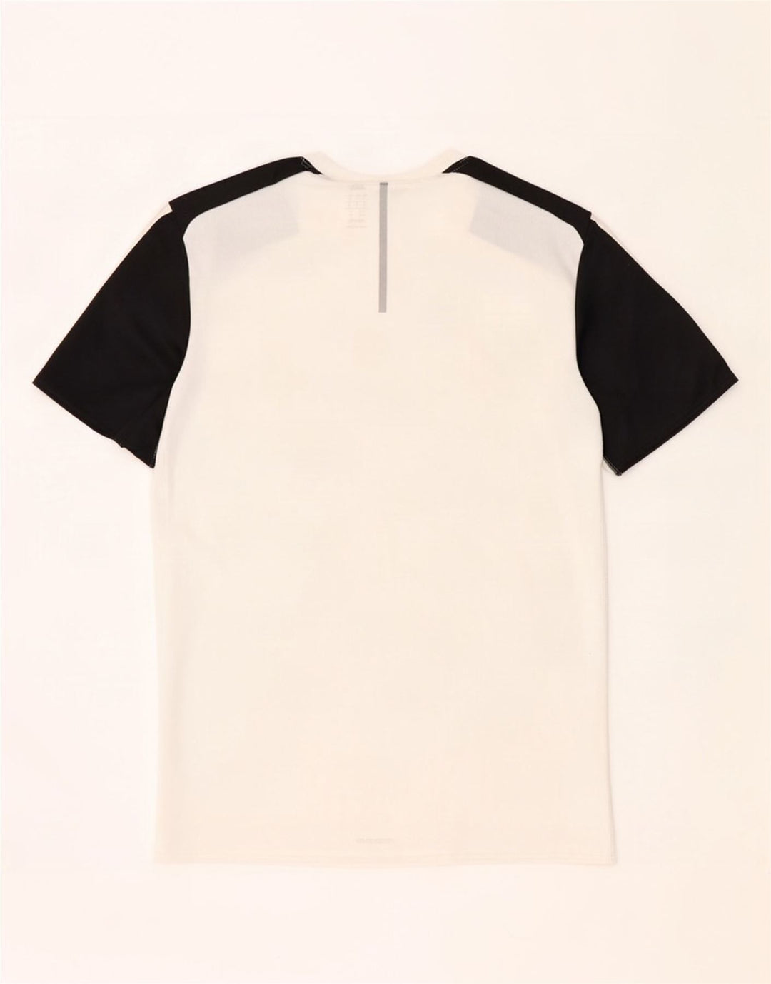 T-shirt Adidas Climalite da uomo, piccola, in poliestere color block bianco