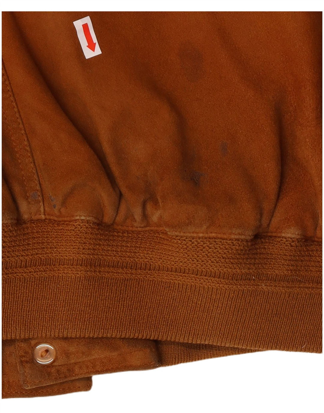 Giubbotto bomber in pelle scamosciata da uomo VINTAGE UK 42 XL in pelle marrone